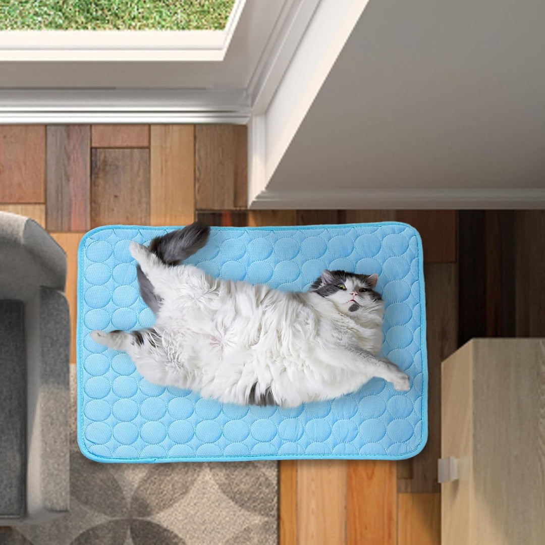 Kühlmatte SelbstküHlend für Hund Und Katze, Dünn Kühldecke Hund Sommer Hundematte Bett Kühldecke Rut