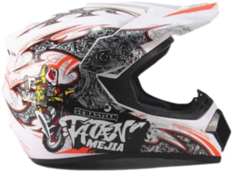 Kinder Crosshelm Mejia – Motorradhelm für Kinder, ABS-Schale, robuster Kinderhelm für Downhill, Quad