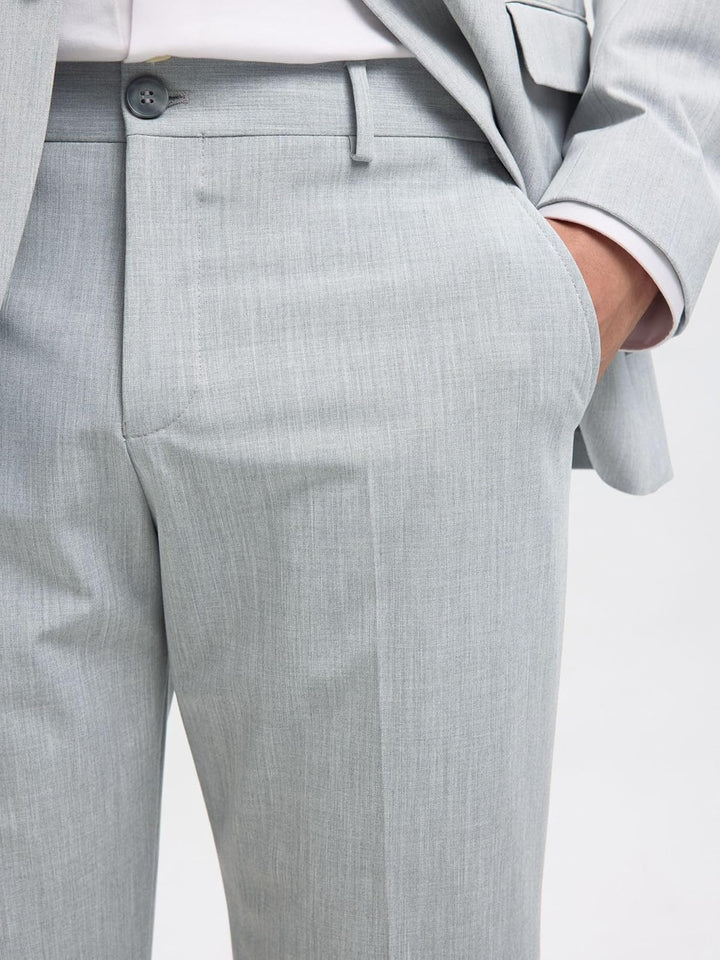 Selected Homme Male Hose 175 Slim fit, Light Grey Melange