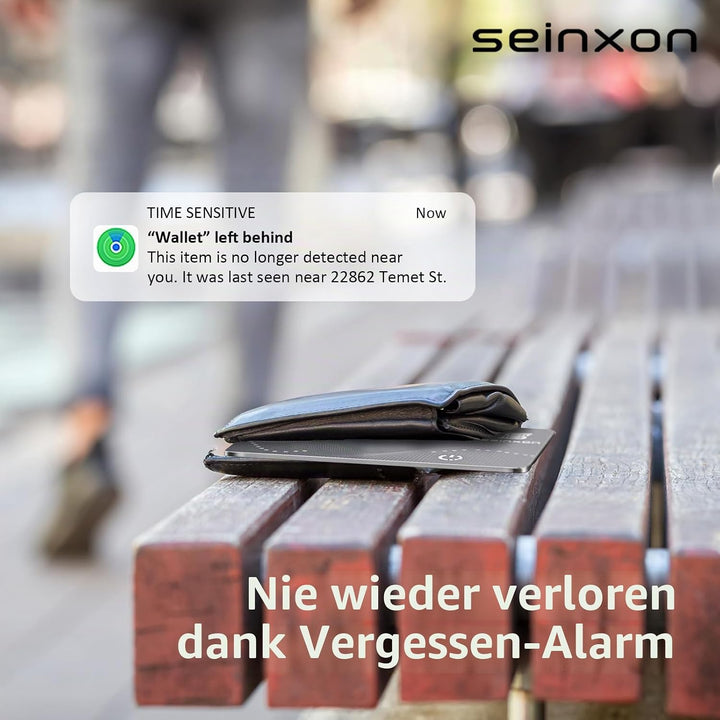 Wallet Finder RFID-Blockierkarte, IP68, Artikel-Tracker mit Ladeclip, Wiederaufladbar funktioniert m
