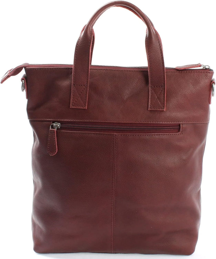 LECONI Schultertasche Henkeltasche Ledertasche für Damen echtes Leder Natur Shopper Lederhandtasche