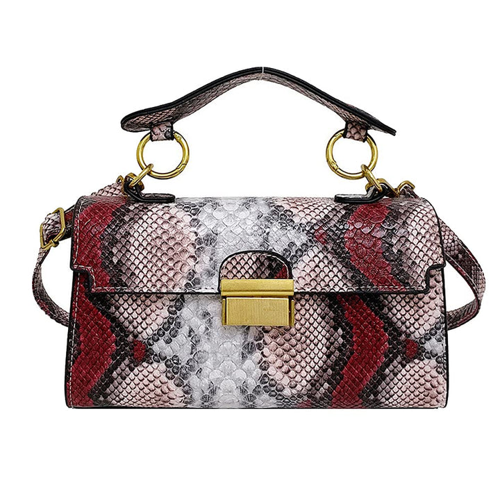 Coolives Damen Kleine Umhängetasche mit Krokodilledermuster Mini Handtasche aus PU-Leder Clutches Da
