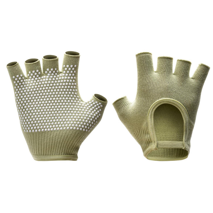 Anti-Rutsch Fingerlose Yoga-Handschuhe – Ideal für Pilates, Barre, Air Yoga und Fitness-Workouts – A