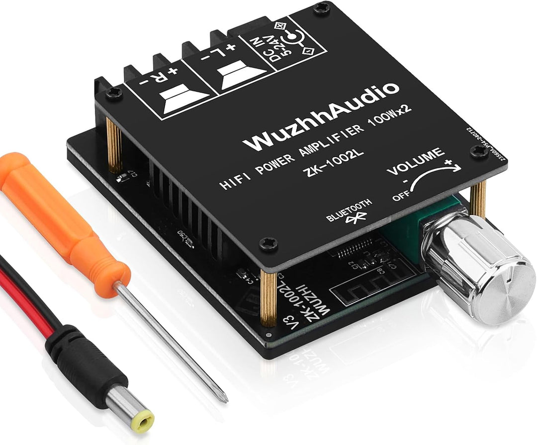 HiFi-Verstärker mit Bluetooth 5.0, ZK-1002L 2.0 Kanal 100W X 2 Stereo-Audioverstärker modul Mini-Lei