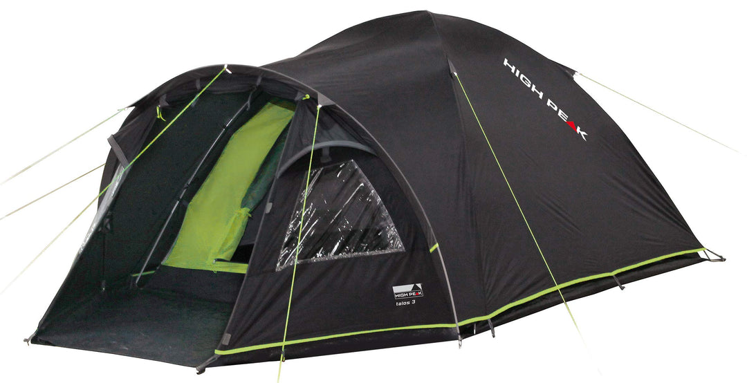 High Peak Kuppelzelt Talos 4, Campingzelt mit Vorbau, Iglu-Zelt für 4 Personen, doppelwandig, 4.000