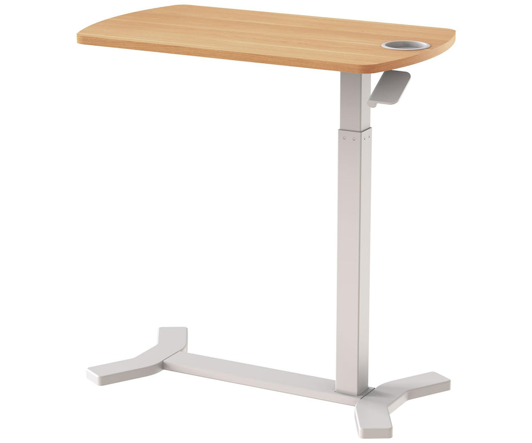 ESMART EACM-121WM 70 x 40 cm Ahorn Dekor mit Cupholder - Mobiler stufenlos pneumatisch höhenverstell