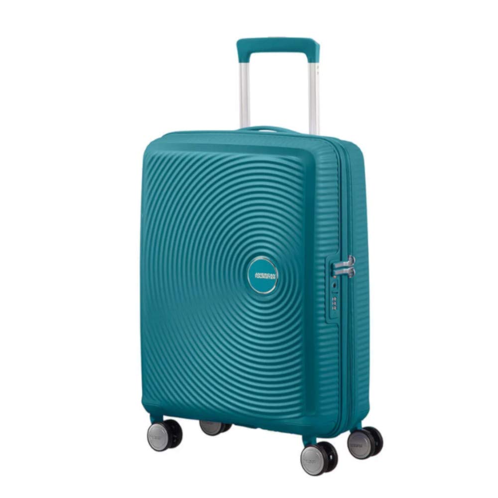 American Tourister Soundbox - Spinner S Erweiterbar Handgepäck, 55 cm, 41 L, Grün (Jade Green) Grün