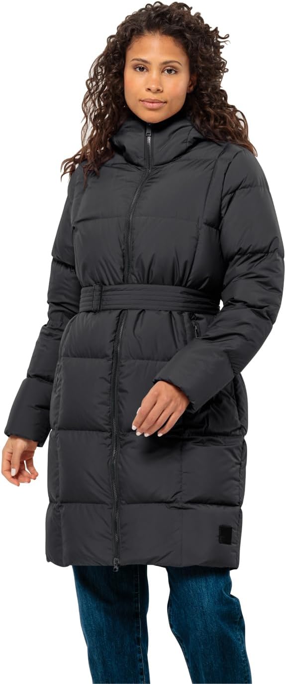 Jack Wolfskin Damen Frozen Lake Coat W Daunenmantel L Schwarz, L Schwarz