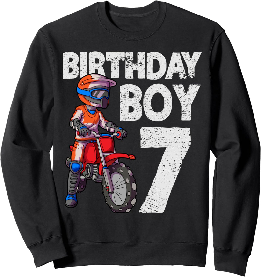 Motocross 7. Geburtstag Kinder MX 7 Jahre alt Dirt Bike Sweatshirt