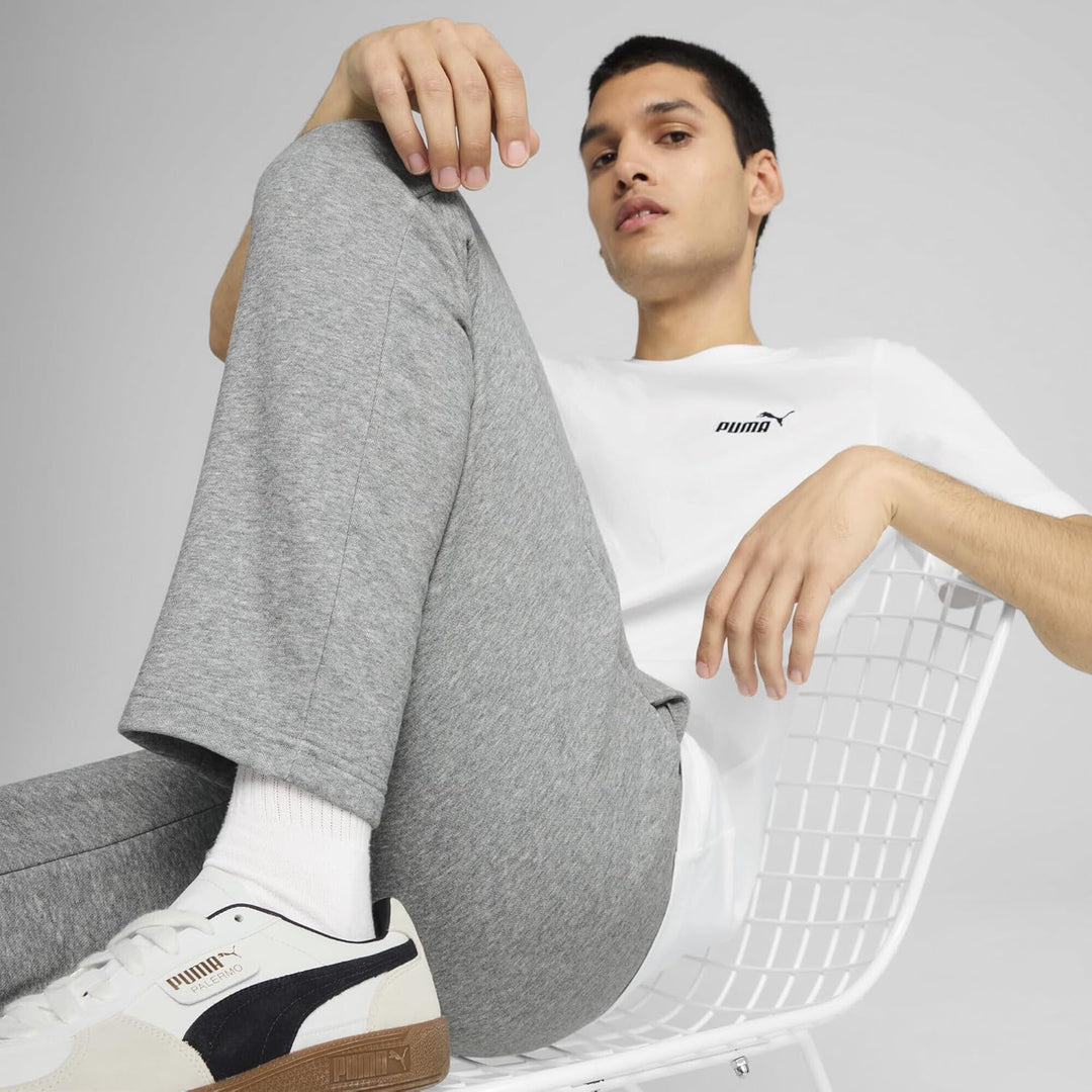 PUMA Herren Hose ESS Logo Pants TR op SRL S Medium Gray Heather, S Medium Gray Heather