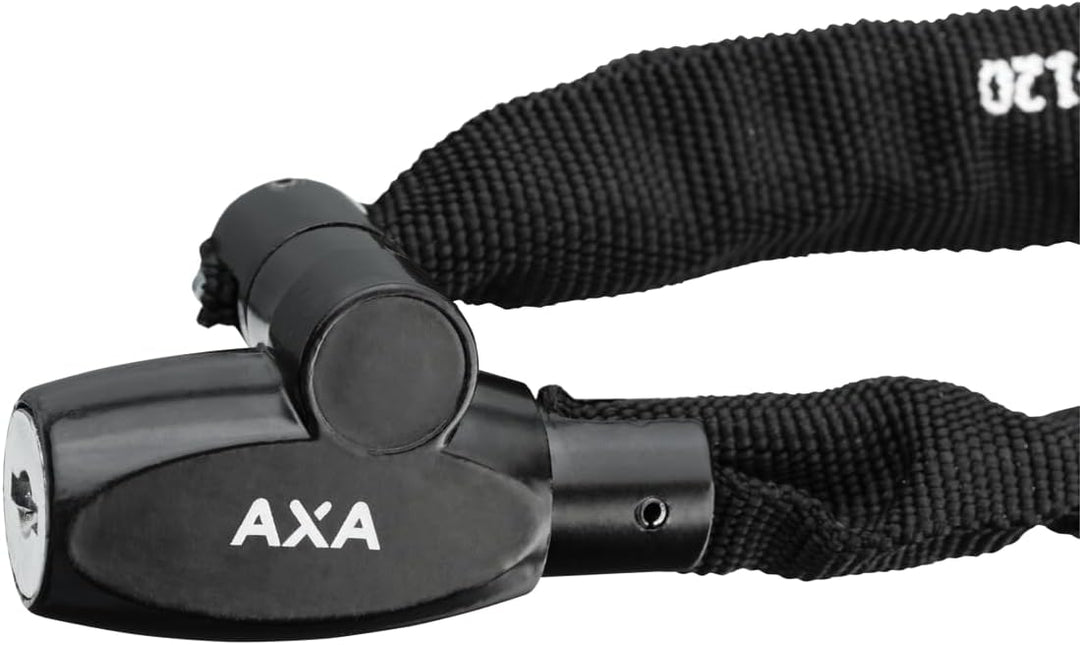 AXA Rigid RCK 120 Kettenschloss – Länge 120 cm – Stahlglieder 3,5 mm – Sicherheitsstufe 3 – Schwarz