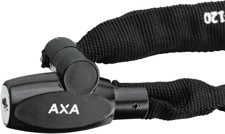 AXA Rigid RCK 120 Kettenschloss – Länge 120 cm – Stahlglieder 3,5 mm – Sicherheitsstufe 3 – Schwarz