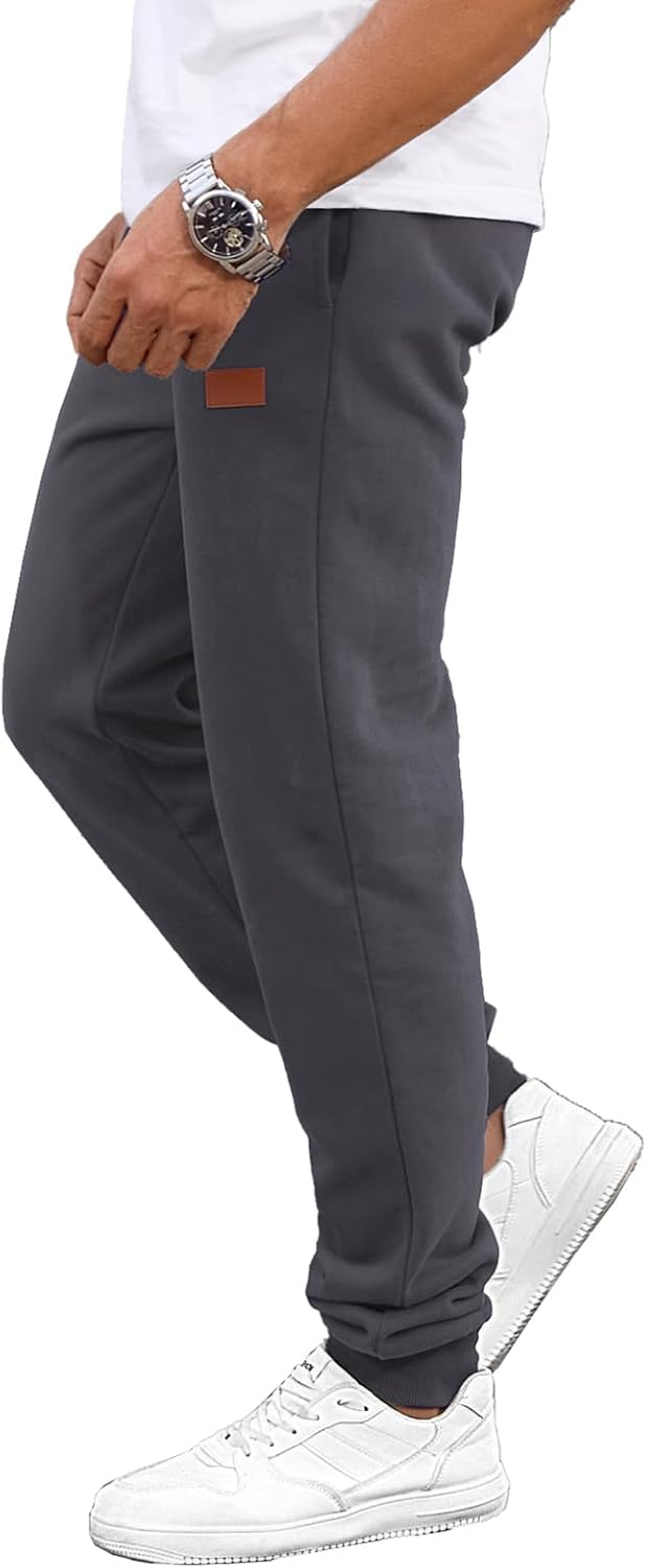 HMIYA Jogginghose Herren Baumwolle Trainingshose Sporthose Freizeithose Lang Hosen Klassische Sweath