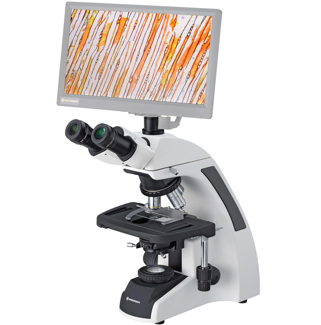 Bresser professionelles trinokulares Durchlicht Mikroskop Science Infinity 40-1000x Vergrösserung, p