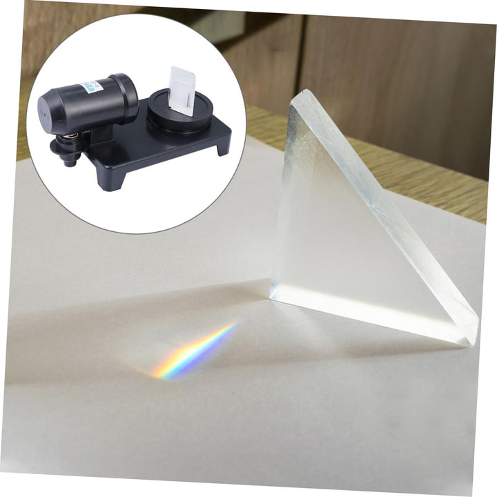 Glas Triple Prisma Dreiecksprisma Optischer Demonstrator Lehrinstrument Für Physikalische Optik Um L