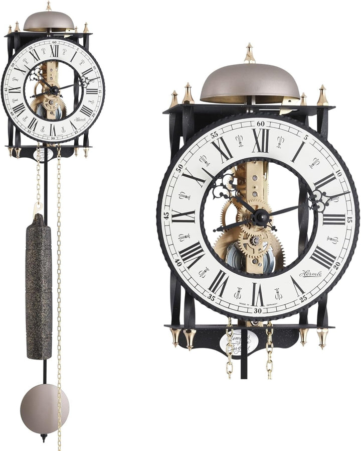 Hermle Mechanische Skelettuhr mit Metallräderwerk Lester- 70503-000701