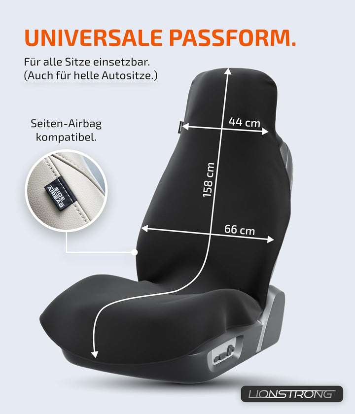 Autositzschoner Vordersitz universell kompatibel [WASSERDICHT] - Autositzbezüge Vordersitze - Sitzsc