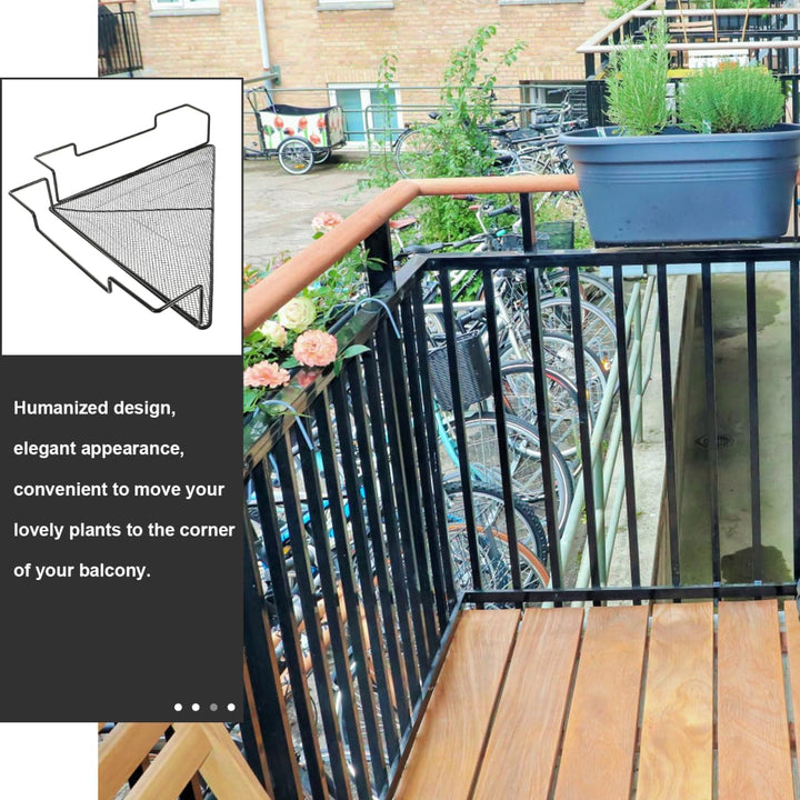 Cabilock Metall Blumentopfständer Eckregal Dreieckiges Pflanzenregal Für Balkon Und Innenbereich Org