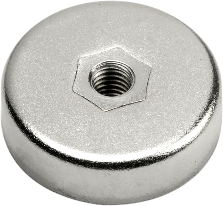 vasalat Topfmagnet mit Innengewinde, Magnet mit Metallscheiben und Gummi-Kappen, Rundmagnet ø 20mm,