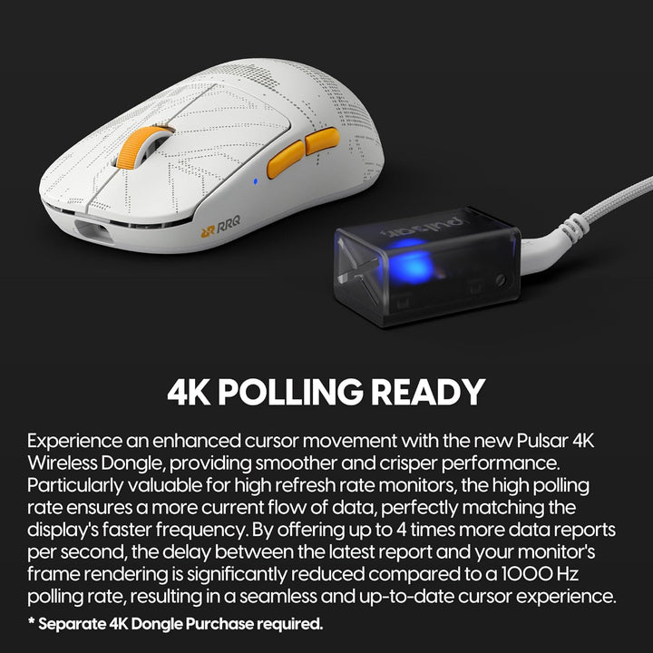 Pulsar x RRQ X2H Mini Wireless Gaming Maus, Limited Color Edition, Ultraleicht, 52 g, symmetrisch, o