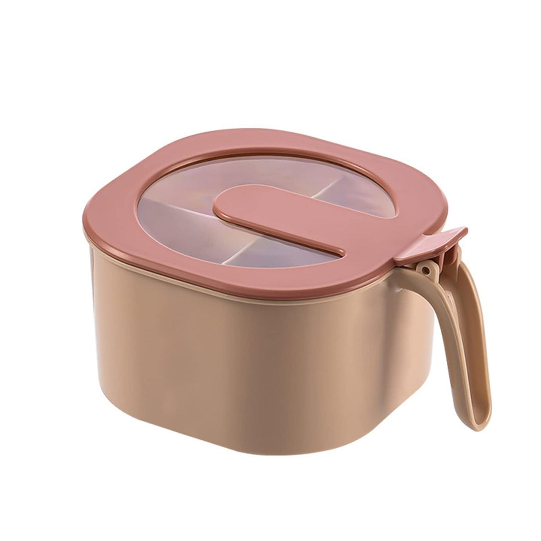 Gewürzbehälter mit Deckel 4 Fächer Kunststoff Küche Gewürzgläser 4-in-1 Gewürzbox Set Küchenutensili