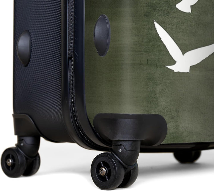 NoBoringSuitcases.com® Koffer XL Gross 77x51.5x28 cm Reisekoffer mit 4 Rollen Leicht Trolley Hartsch