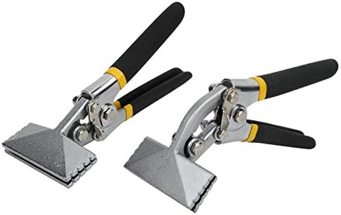 1/4 Biegezange Metallblech, Griffnahtzange Handblech Seamer rutschfest für Eisenblech/Edelstahlblech