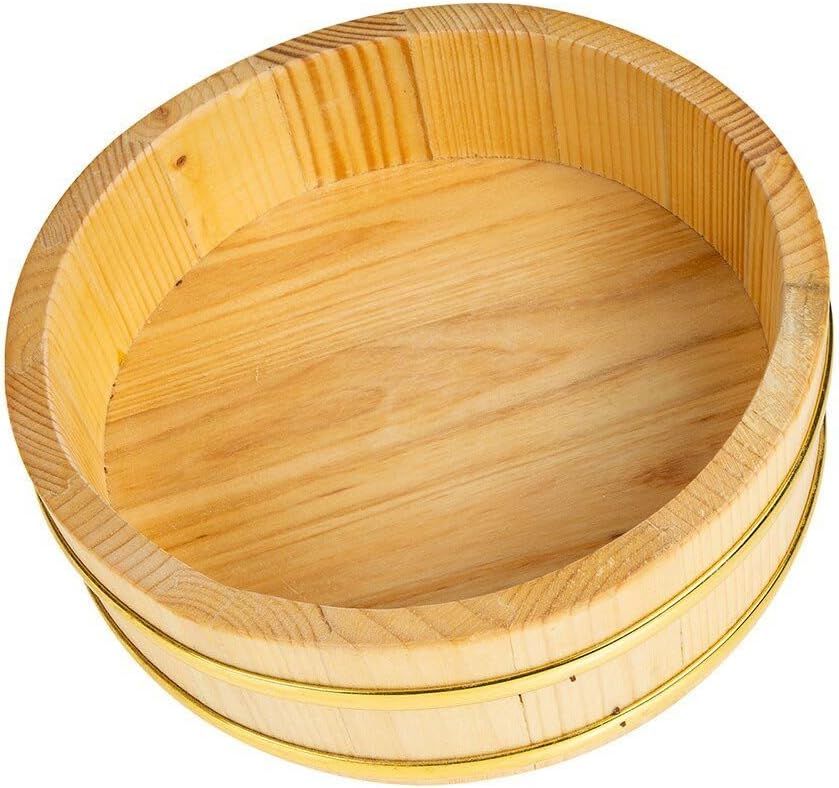 Wudaizhi Hölzerne Sushi Reisschale Hangiri Sushi Oke Sushi Reis Mischwanne Tablett Reis Mischschale