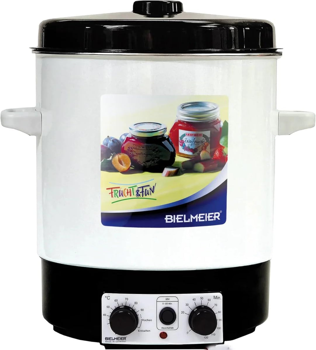 BIELMEIER Einkochautomat Emaille 29 Liter 2000W Zeituhr, Einkochen Einwecken Weckautomat, Einkochaut
