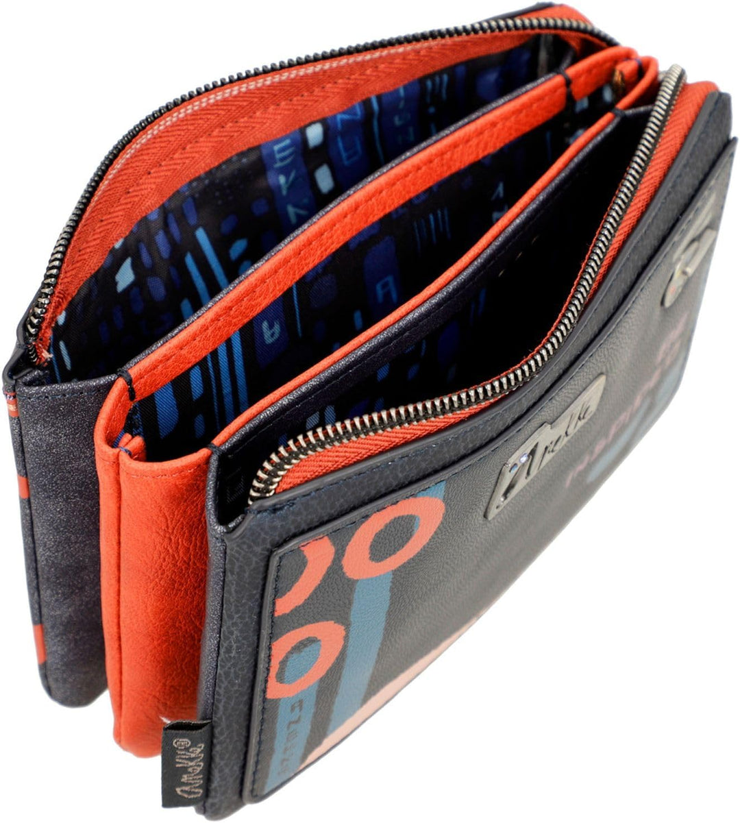 Anekke Contemporary Nagare Triple Compartment Purse M Multicolor