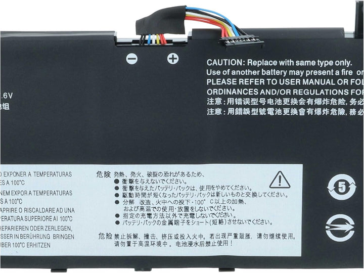 vhbw Akku Ersatz für Lenovo 01AY968, 01AY969, 4ICP4/67/141, 5B10W13898 für Notebook (5150mAh, 13.56V