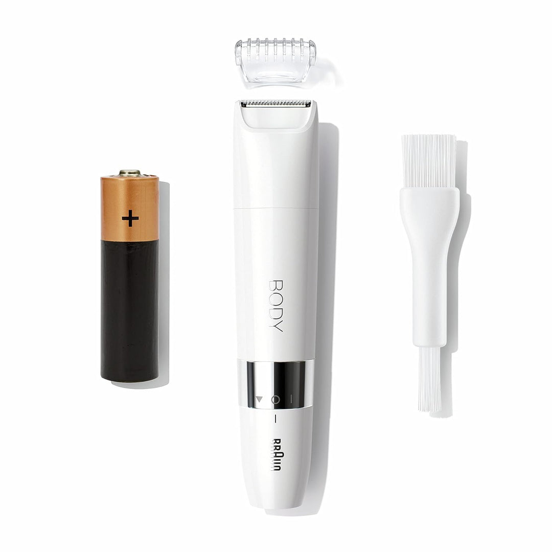 Braun Body Mini-Trimmer, elektrischer Körperrasierer mit Trimmeraufsatz für Damen und Herren, präzis