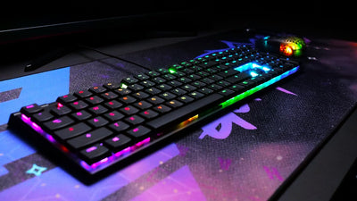 CHERRY MX 10.0N RGB, Deutsches Layout, QWERTZ, kabelgebundene Tastatur, mechanische Gamingtastatur,