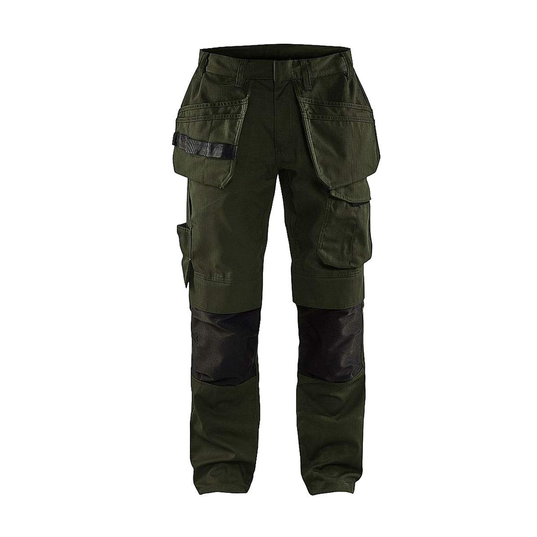 Blakläder 149613304599C154 Service Bundhose mit Nageltaschen Grösse in Olivegrün/Schwarz, C154 C154
