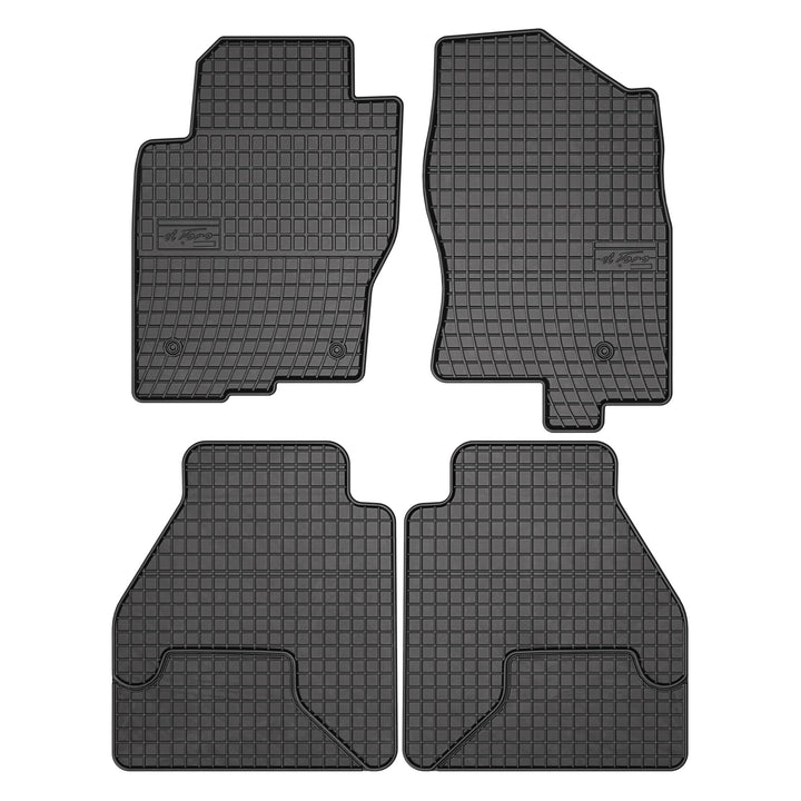 FROGUM EL Toro Gummimatten Ganzjähriges-Set von Autofussmatte Auto Fussmatten für Nissan Navara III