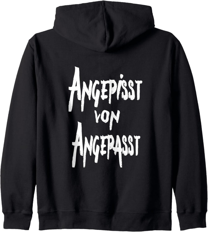 Angepisst von Angepasst - Karneval Fasching Punker Kostüm Kapuzenjacke