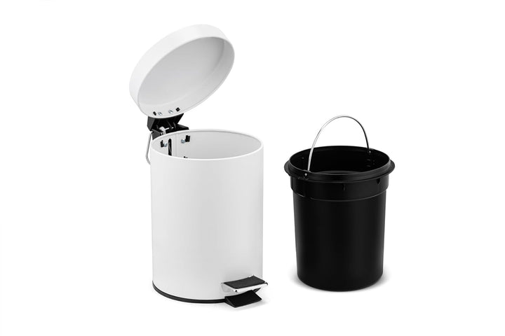 Mülleimer - Edelstahl Mini Badezimmer Mülleimer mit Absenkmechanismus, Leise WC Hygiene Mülleimer mi