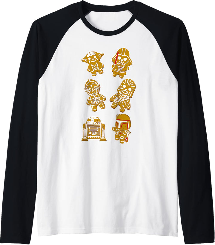 Star Wars Ginger Cookie Character Collage Raglan