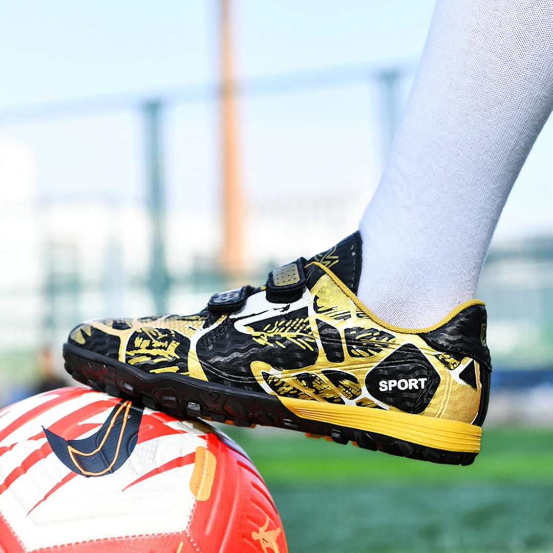 Fussballschuhe mit Stollen für Jungen Mädchen Athletics Football Schuhe Laceless Leichtathletik Trai