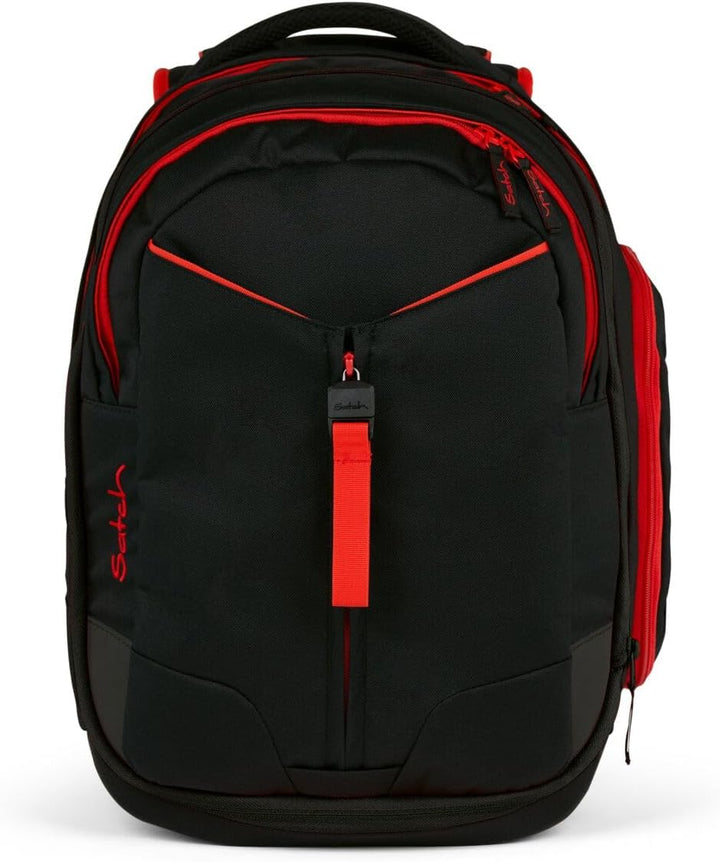Satch Match Schulrucksack Set 3tlg. inkl. Schlamperbox und Sportbeutel Fire Phantom, Fire Phantom