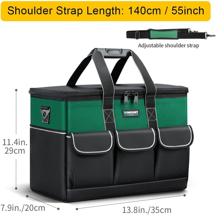 WINHUNT Werkzeugtasche, 14-Zoll Werkzeugtaschen Organizer, Werkzeug Aufbewahrungstasche mit weitem M