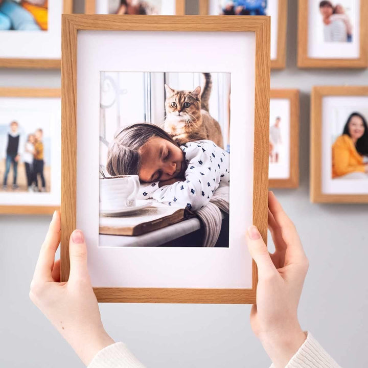 PHOTOLINI Passepartout Karton, 1,5 mm, säurefrei, alterungsbeständig, Schrägschnitt - Präsentation &amp;
