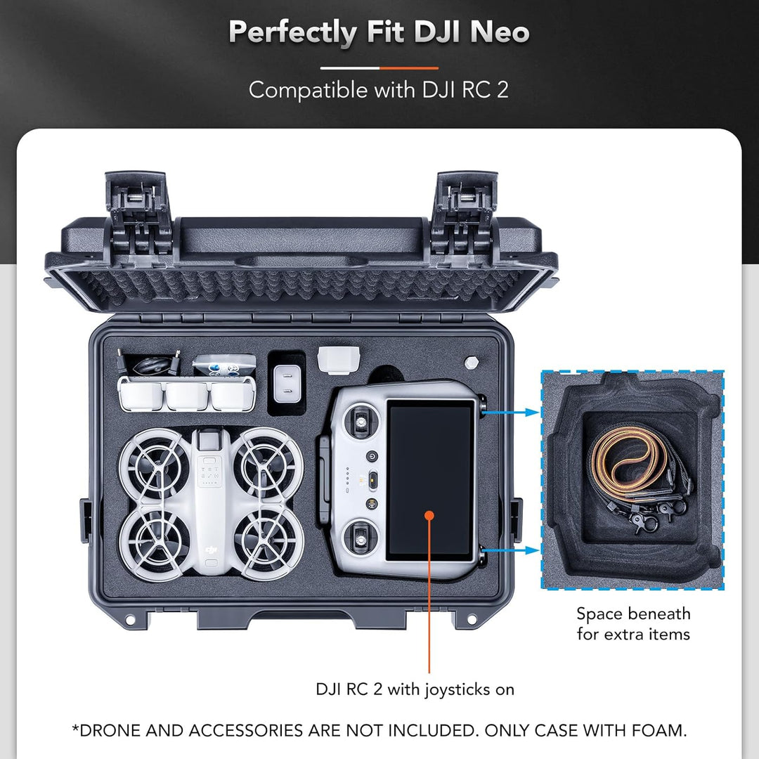 Lykus Titan N110 Wasserdicht Tasche/Koffer/Case für DJI Neo Combo, RC-N3/DJI RC 2, Unterstützung 7 A