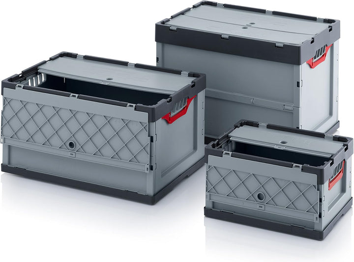 Auer Packaging 2x Profi-Faltbox 60 x 40 x 32 mit Deckel inkl. gratis Zollstock 2er Set 60x40x32 Euro