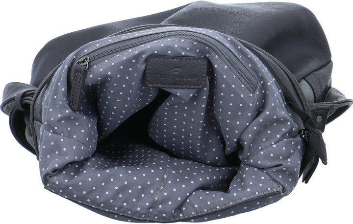 TOM TAILOR bags Juna Damen Hobo Bag Schultertasche 30 x 10 x 28 Grau, 30 x 10 x 28 Grau
