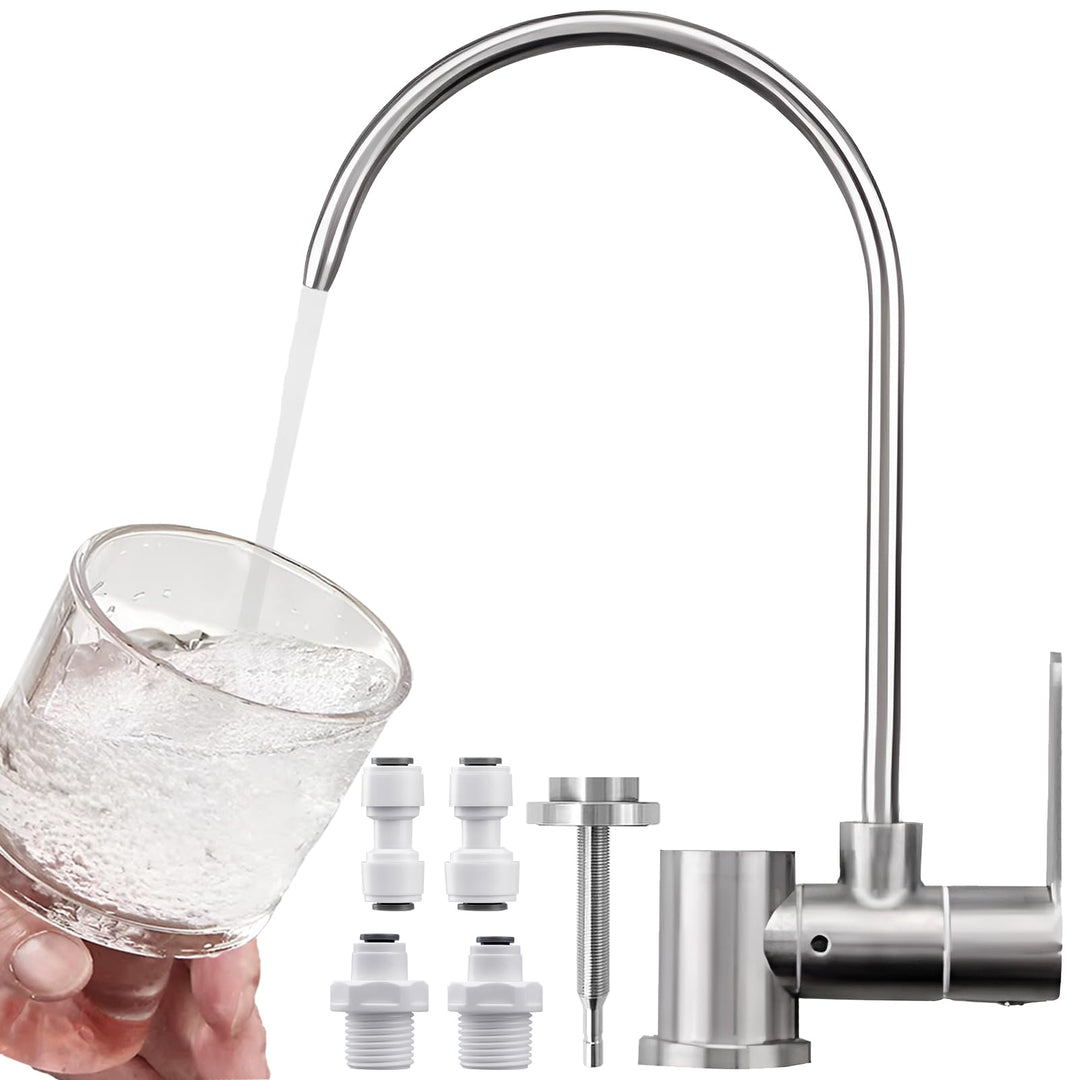 Klappbarer Osmoseanlage Wasserhahn Kaltwasserhahn Umkehrosmose Wasserhahn Gebürstetes Nickel, Gebürs
