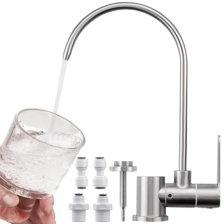 Klappbarer Osmoseanlage Wasserhahn Kaltwasserhahn Umkehrosmose Wasserhahn Gebürstetes Nickel, Gebürs