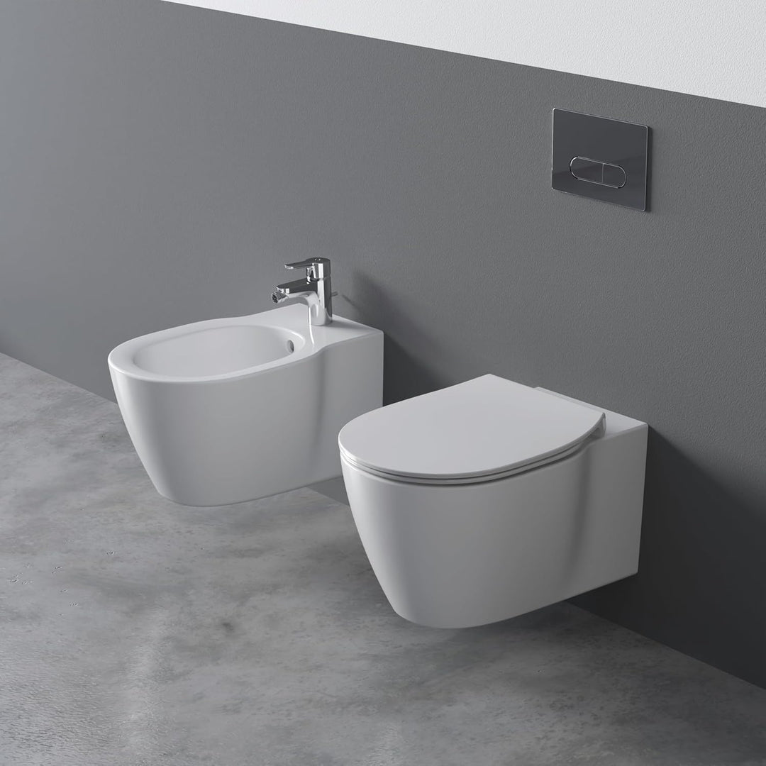 Ideal Standard E772401 Connect WC-Sitz mit Softclosing, Flat Flat mit