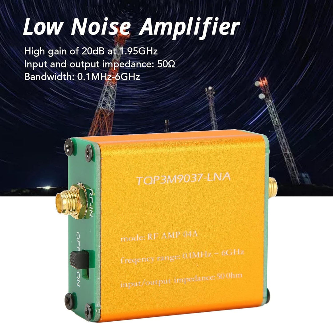 HF Verstärker, LNA Modul Verstärkung 20DB Audioverstärker RF Verstärkermodul 0.1MHz-6GHz Frequenzfäh