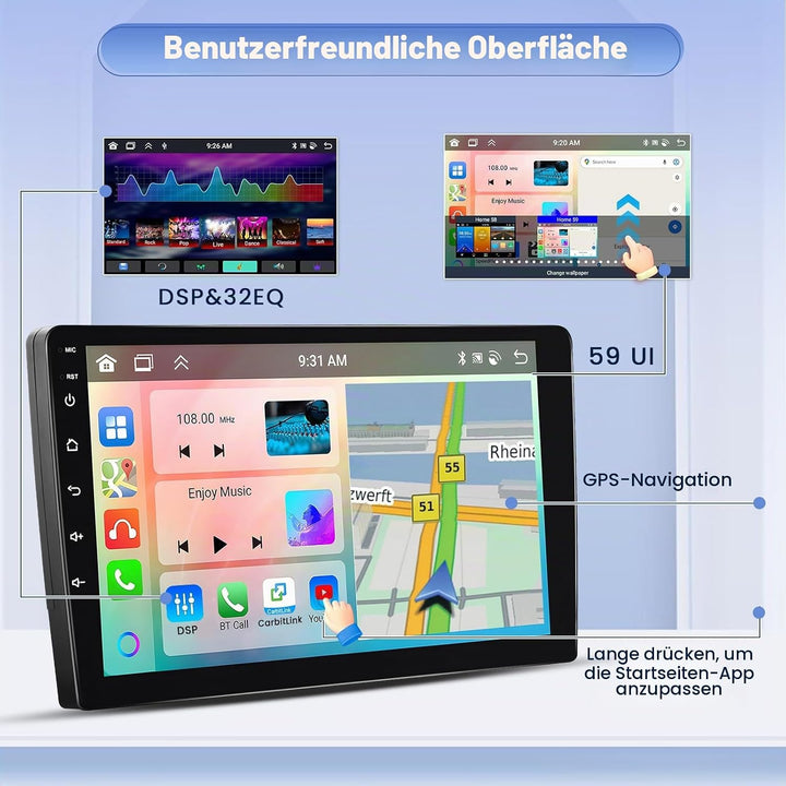 Hikity Android 15 [8 core 4+64G] Autoradio für Opel Movano 2 Renault Master 3 Nissan NV400 Radio Wir